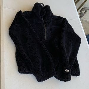Black Sherpa Abercrombie and Fitch Hoodie